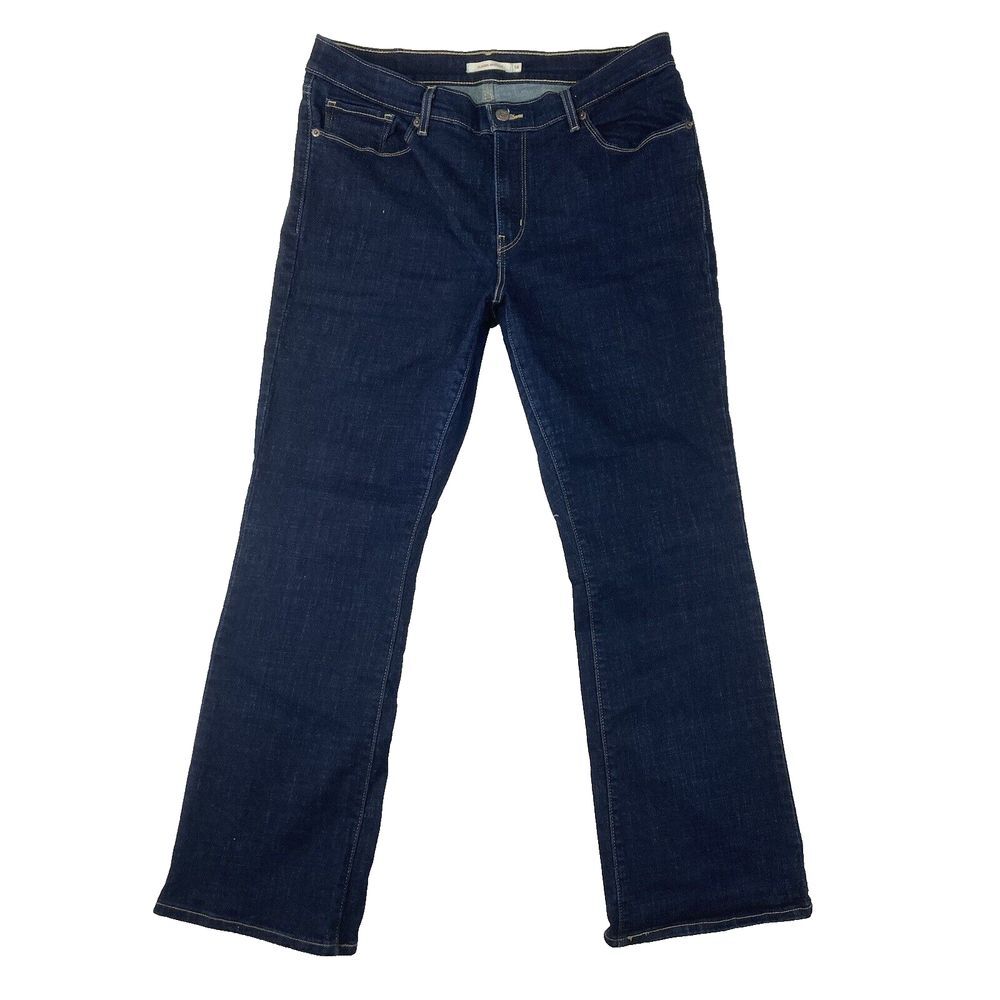 Levi's Classic Boot Cut Womens Mid Rise Jeans Dark Wash Size 14‎